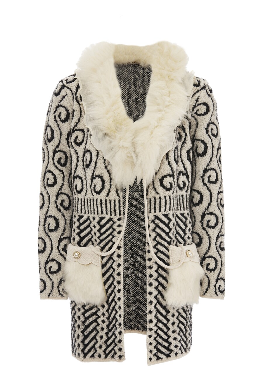 Вязаный кардиган faina, белый
Вязаный кардиган faina, белый