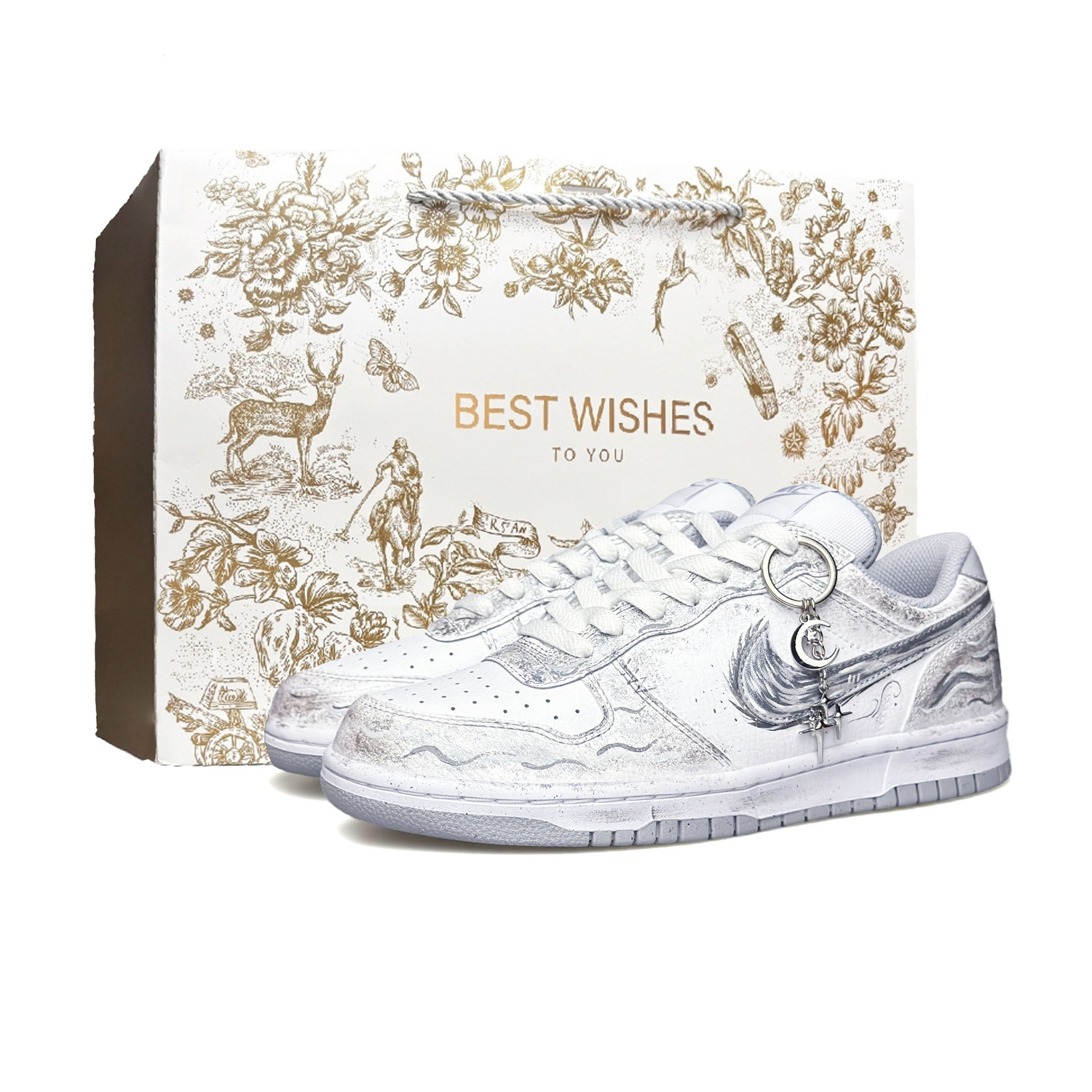 Nike Кроссовки для скейтбординга Big Low Lu Silver Dragon Ao Bing низкие мужские
Nike Кроссовки для скейтбординга Big Low Lu Silver Dragon Ao Bing низкие мужские