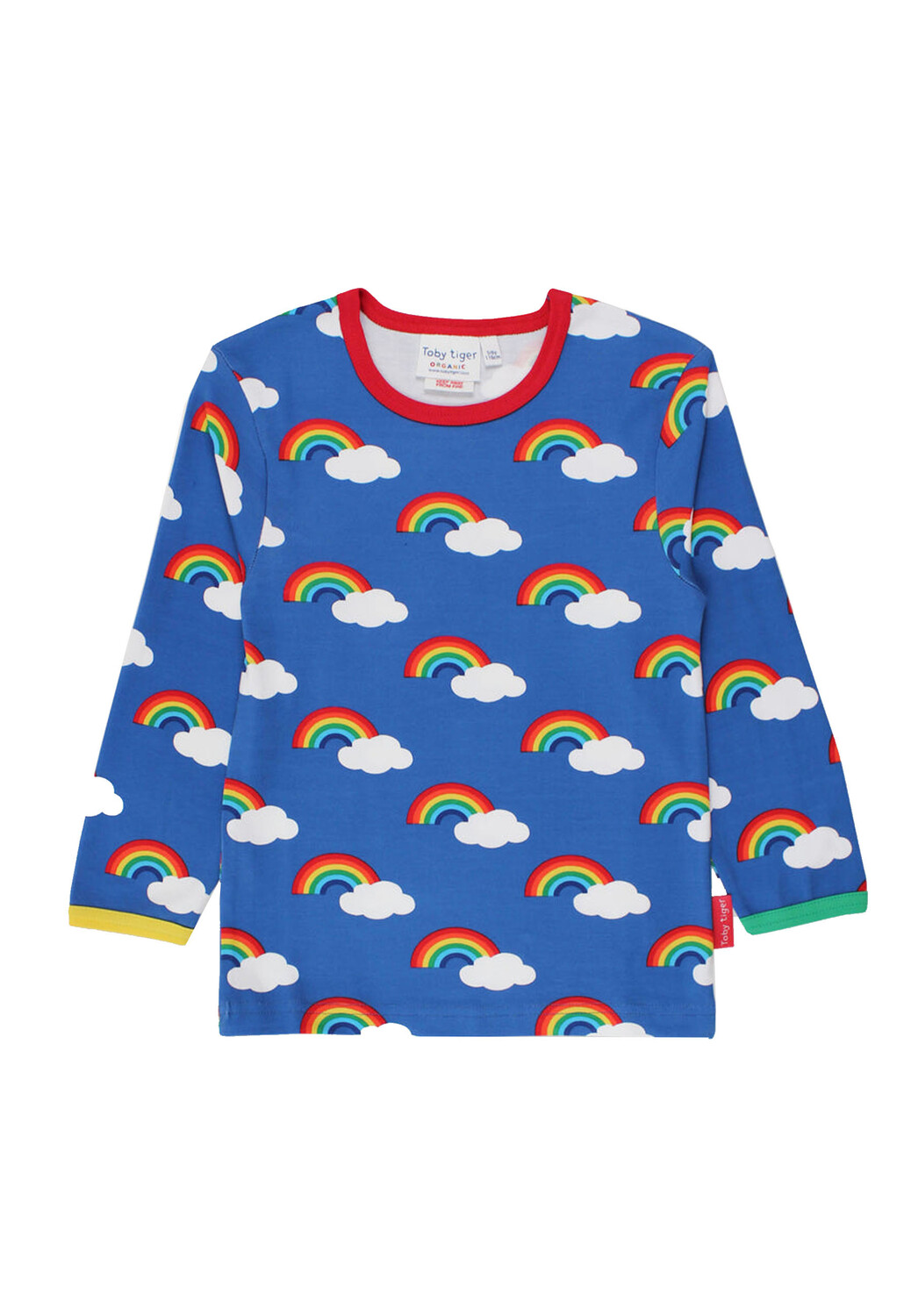 Футболка Toby Tiger Langarm mit Regenbogen Print, синий 
Футболка Toby Tiger Langarm mit Regenbogen Print, синий