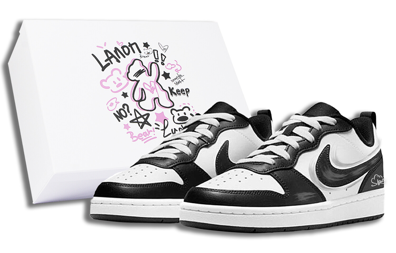 Кроссовки Nike Court Borough Skateboard Shoes Women's Low-Top Black White, черный/белый
Кроссовки Nike Court Borough Skateboard Shoes Women's Low-Top Black White, черный/белый
