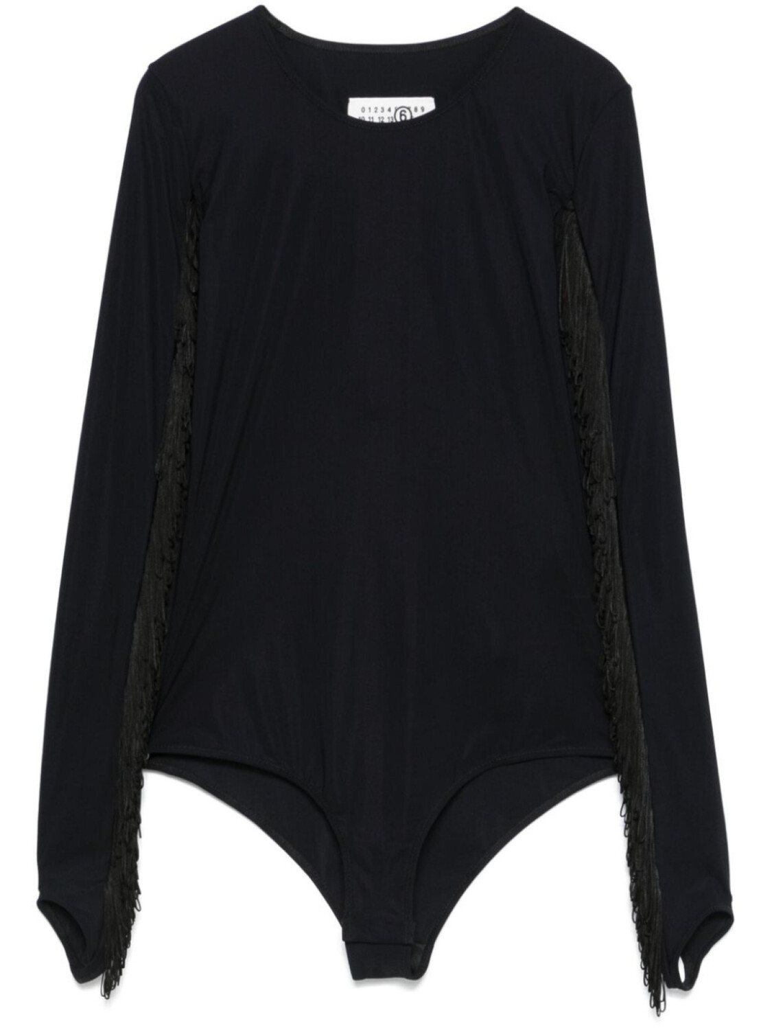 MM6 Maison Margiela боди с бахромой, черный
MM6 Maison Margiela боди с бахромой, черный