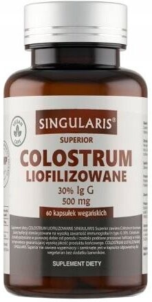 Singularis, Colostrum Лиофилизированное молозиво, 60 капсул.
Singularis, Colostrum Лиофилизированное молозиво, 60 капсул.