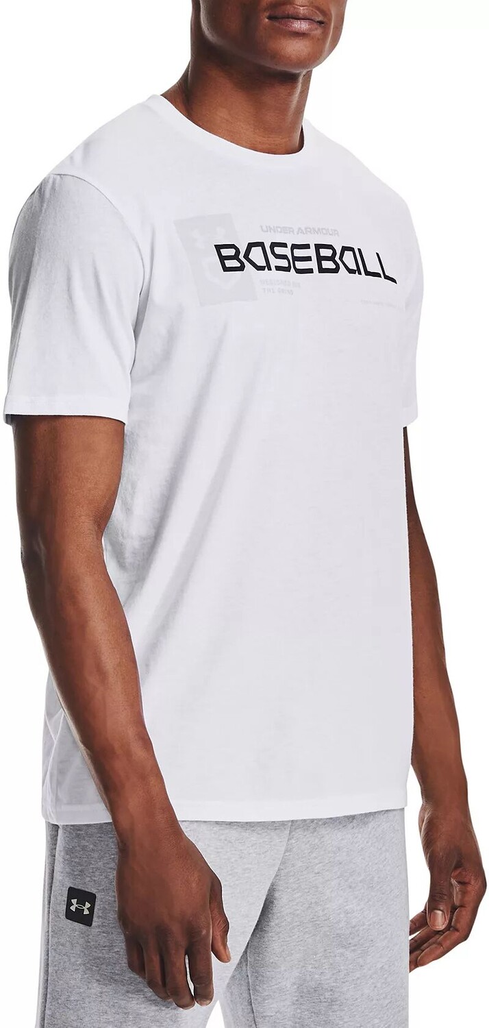 Мужская бейсбольная футболка с надписью Under Armour, белый
Мужская бейсбольная футболка с надписью Under Armour, белый