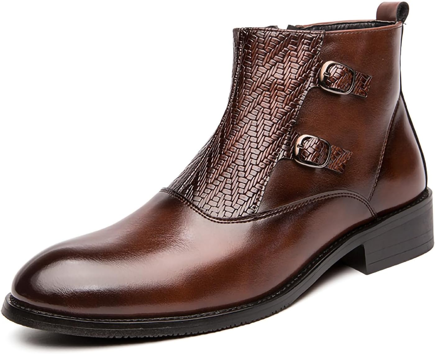 Мужские ботинки челси с боковой молнией, без шнурков, стильные и удобные, из искусственной кожи, классические, с пряжкой Generic, коричневый
Мужские ботинки челси с боковой молнией, без шнурков, стильные и удобные, из искусственной кожи, классические, с пряжкой Generic, коричневый