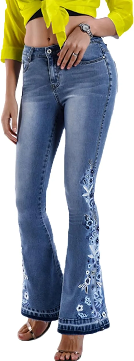 Andongnywell женские джинсы-клеш с цветочной вышивкой mid rise
Andongnywell женские джинсы-клеш с цветочной вышивкой mid rise
