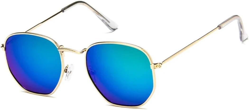 Солнцезащитные очки с защитой от УФ-излучения UV400 | Овальные прозрачные линзы, металлическая оправа в стиле панк | для женщин и мужчин, для занятий спортом на открытом воздухе и вождения DSVIGF, Gold-greenmirror
Солнцезащитные очки с защитой от УФ-излучения UV400 | Овальные прозрачные линзы, металлическая оправа в стиле панк | для женщин и мужчин, для занятий спортом на открытом воздухе и вождения DSVIGF, Gold-greenmirror