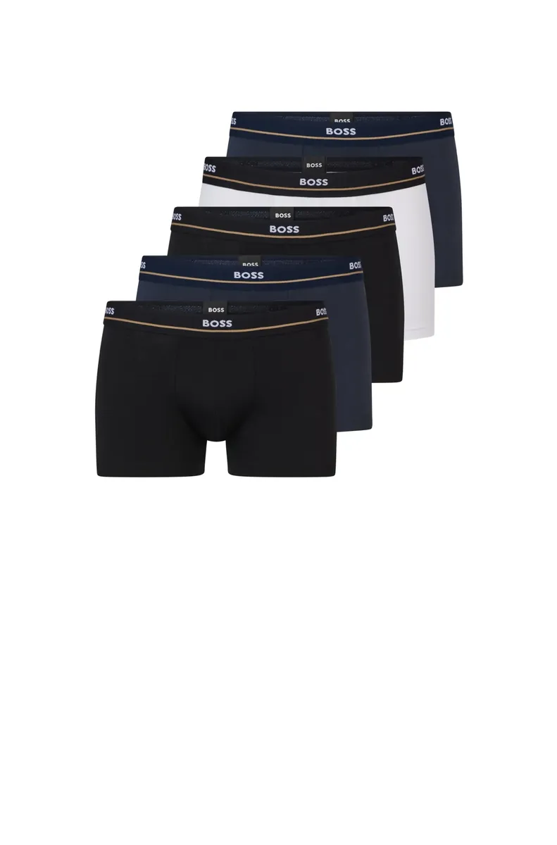 Трусы BOSS "Trunk 5P Essential" (5 шт. в упаковке, 5 шт. в упаковке), с модным эластичным поясом с логотипом BOSS частично контрастного цвета, цвет Open Blue 460
Трусы BOSS "Trunk 5P Essential" (5 шт. в упаковке, 5 шт. в упаковке), с модным эластичным поясом с логотипом BOSS частично контрастного цвета, цвет Open Blue 460