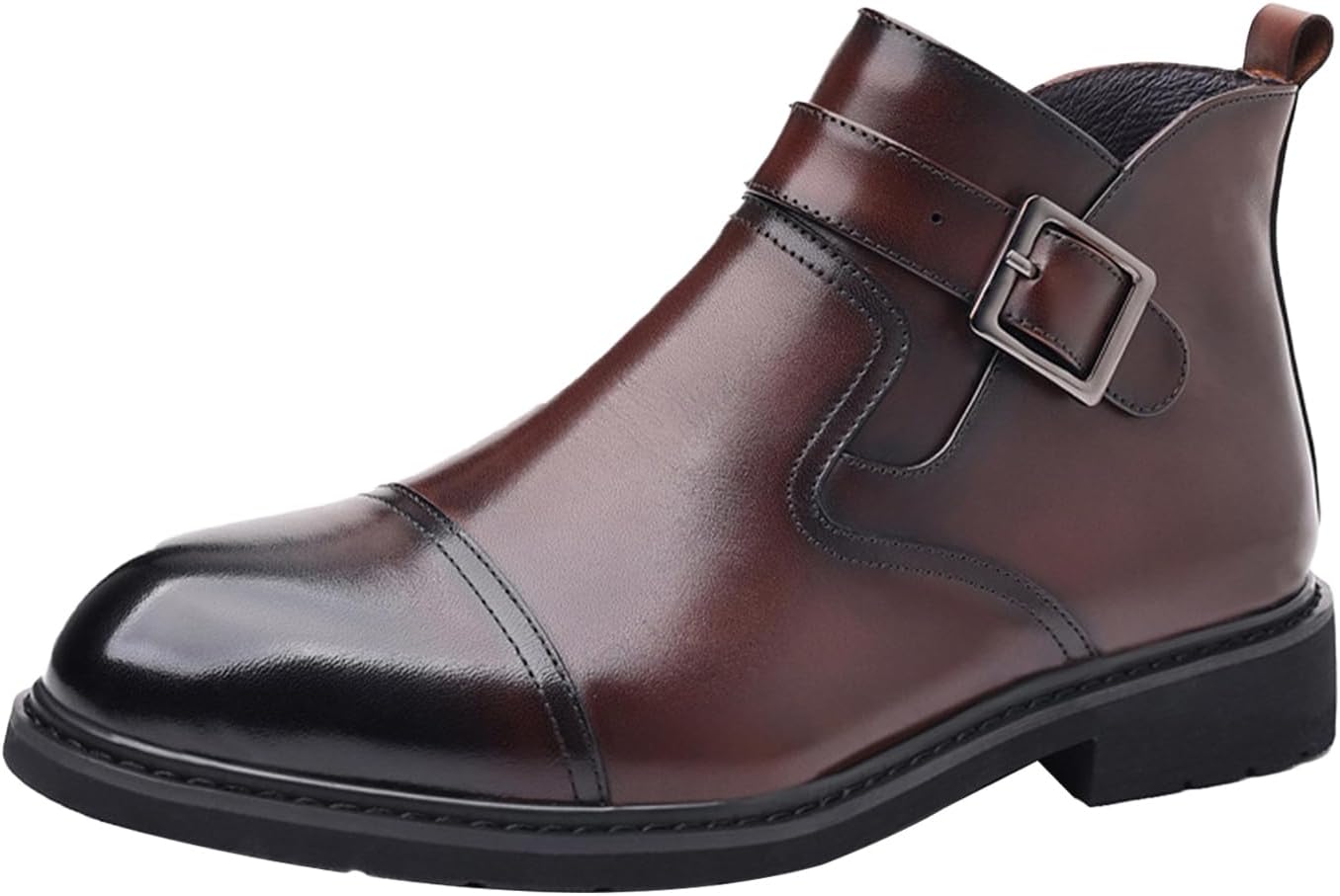Мужские ботинки BlackeEight из натуральной кожи Chelsea с удобной боковой молнией, застежкой-монком и ремешком, тузедо, деловые и повседневные ботильоны, коричневый
Мужские ботинки BlackeEight из натуральной кожи Chelsea с удобной боковой молнией, застежкой-монком и ремешком, тузедо, деловые и повседневные ботильоны, коричневый