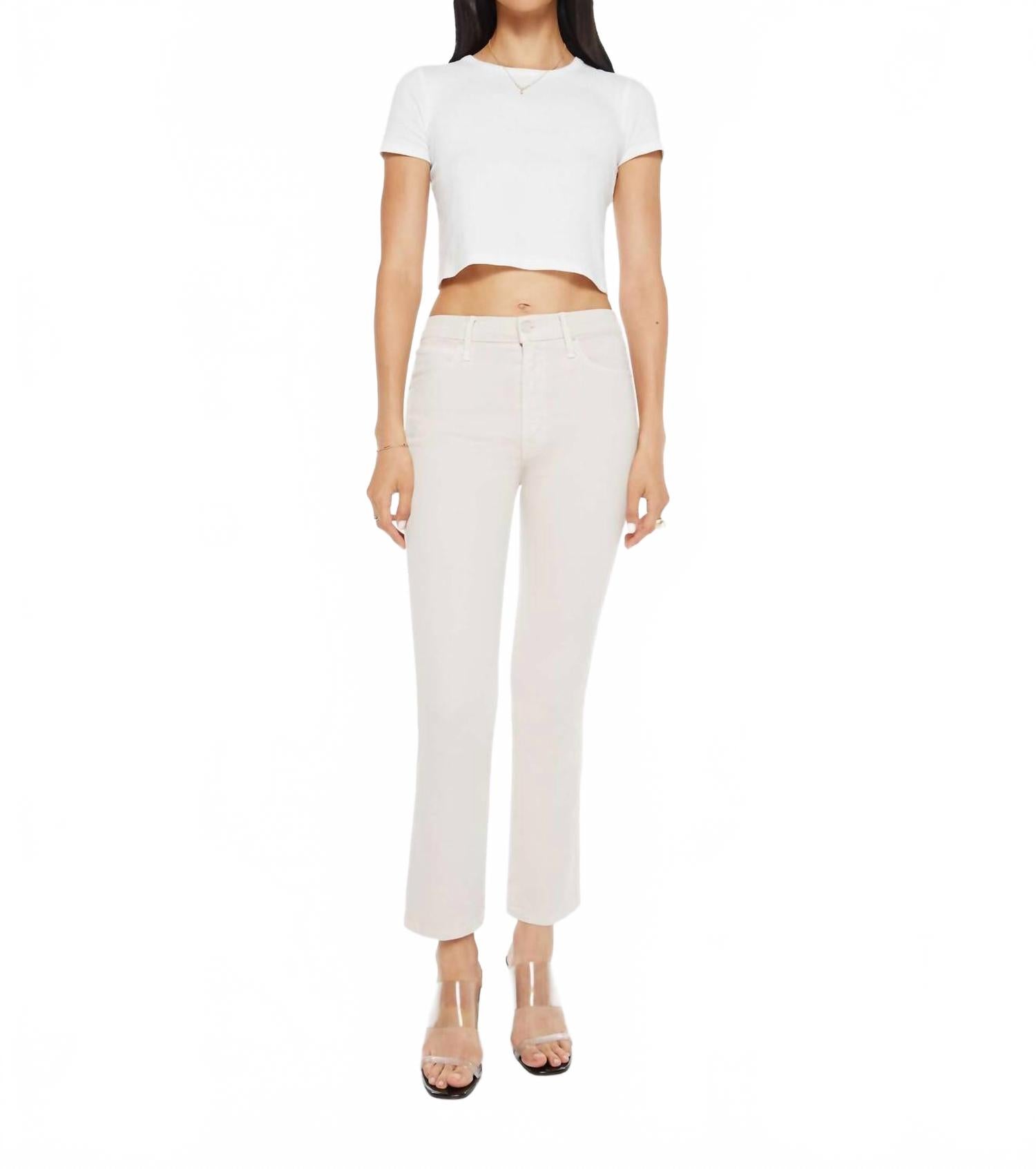 Джинсы Mid Rise Smokin' Double Flood цвета тапиоки Mother, Tapioca
Джинсы Mid Rise Smokin' Double Flood цвета тапиоки Mother, Tapioca