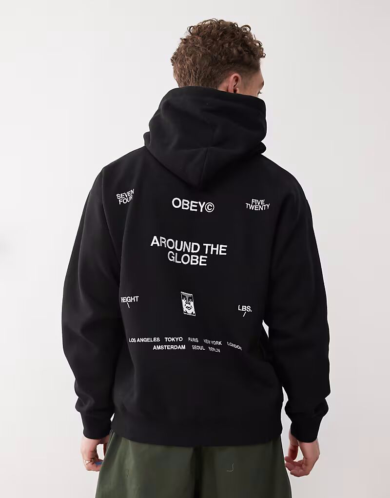 Толстовка с капюшоном Obey business с графическим принтом на спине черного цвета
Толстовка с капюшоном Obey business с графическим принтом на спине черного цвета