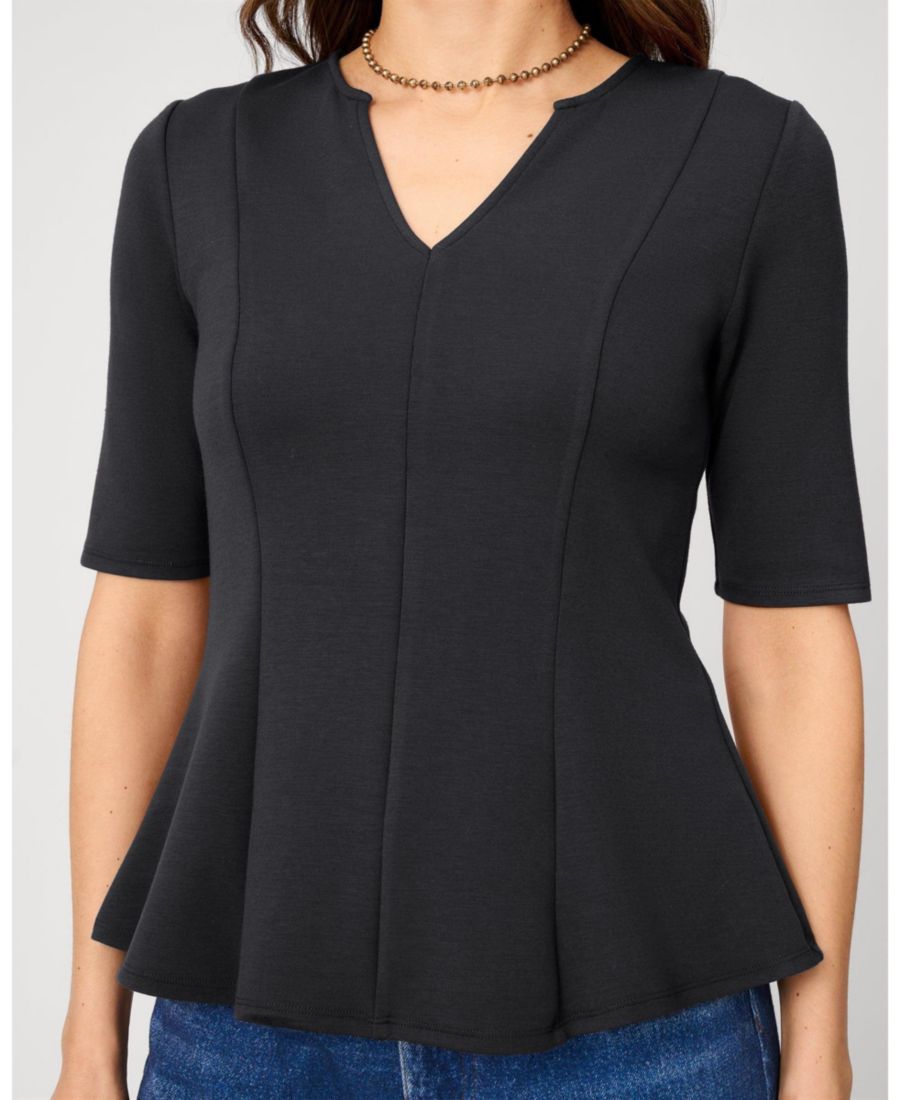 Женский минималистичный топ-пеплум из ткани дайвинг Cable & Gauge, Jet black
Женский минималистичный топ-пеплум из ткани дайвинг Cable & Gauge, Jet black