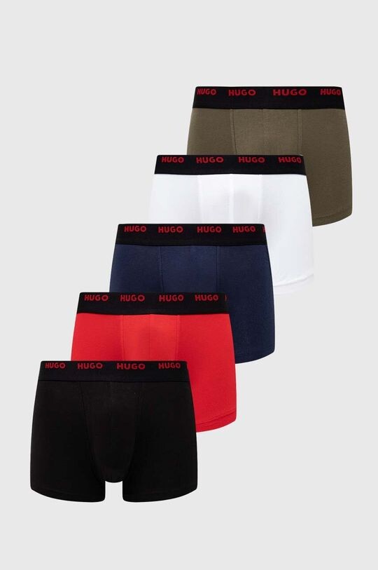 5 пар боксеров Hugo, черный 
5 пар боксеров Hugo, черный