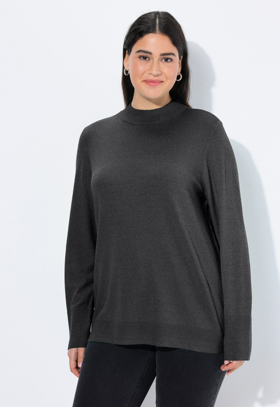 Джемпер Ulla Popken STEHKRAGEN, Mottled Anthracite
Джемпер Ulla Popken STEHKRAGEN, Mottled Anthracite