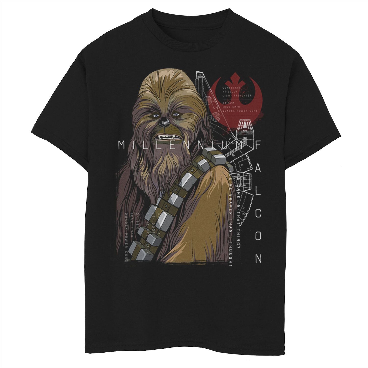 Футболка с рисунком команды повстанцев Чубакки для мальчиков 8–20 лет Star Wars
Футболка с рисунком команды повстанцев Чубакки для мальчиков 8–20 лет Star Wars