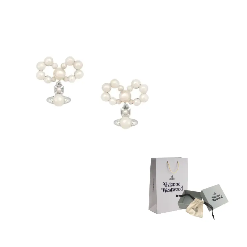 Vivienne Westwood Женские серьги с камнями white
Vivienne Westwood Женские серьги с камнями white