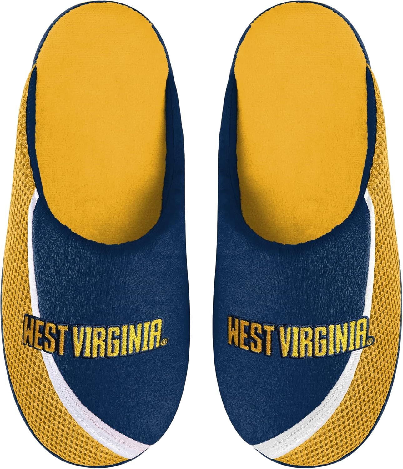 Мужские тапочки FOCO NCAA 2022 с большим логотипом и цветной окантовкой, West Virginia Mountaineers
Мужские тапочки FOCO NCAA 2022 с большим логотипом и цветной окантовкой, West Virginia Mountaineers
