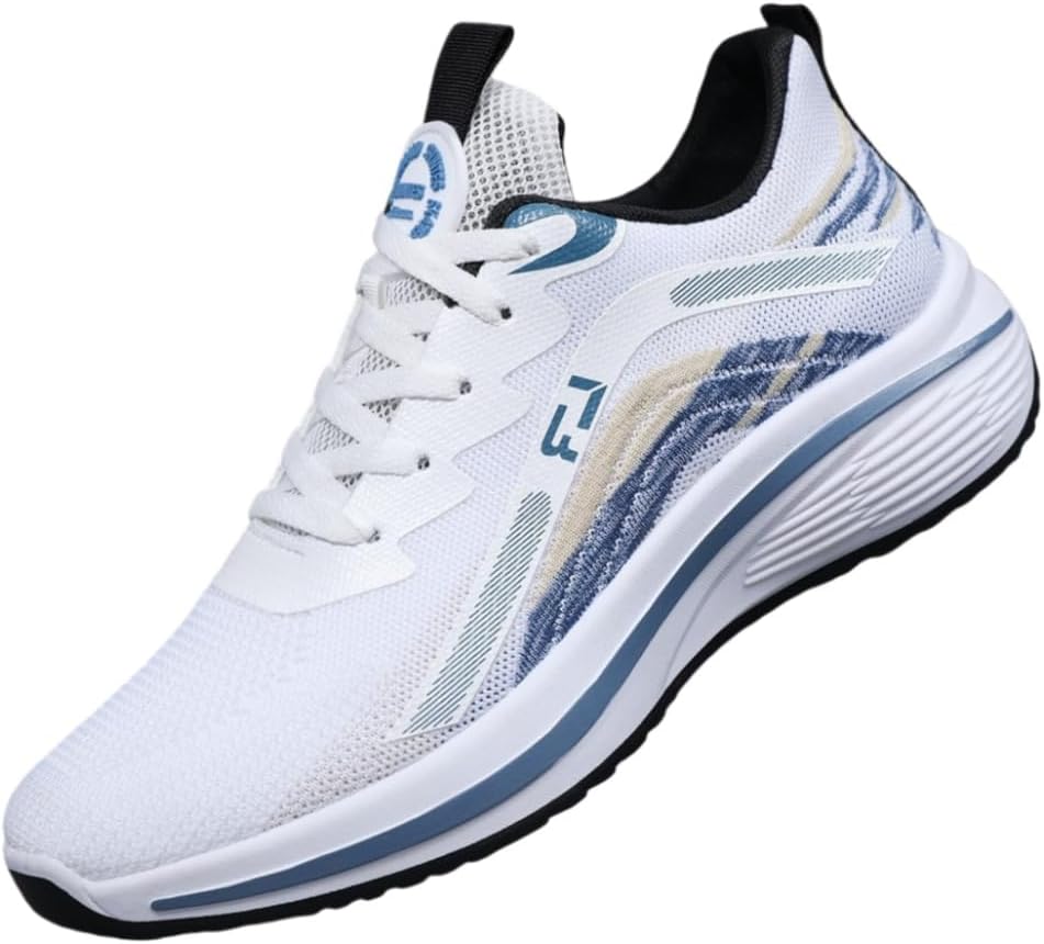 Легкие мужские спортивные кроссовки Clolinde с толстой подошвой - дышащий сетчатый верх, мягкая и комфортная подкладка, подходят для ежедневной активности на открытом воздухе, походов и бега, белый/синий
Легкие мужские спортивные кроссовки Clolinde с толстой подошвой - дышащий сетчатый верх, мягкая и комфортная подкладка, подходят для ежедневной активности на открытом воздухе, походов и бега, белый/синий