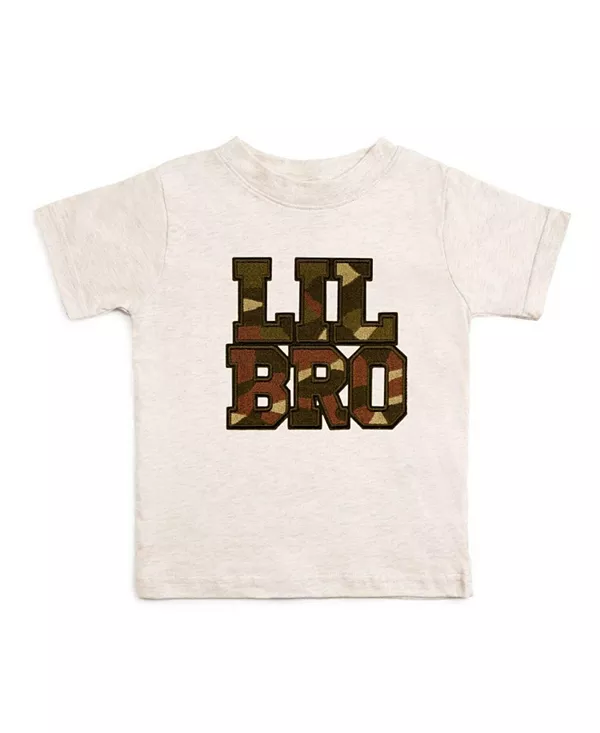 Детская футболка с коротким рукавом и камуфляжной нашивкой для малышей. Sweet Wink, серый
Детская футболка с коротким рукавом и камуфляжной нашивкой для малышей. Sweet Wink, серый