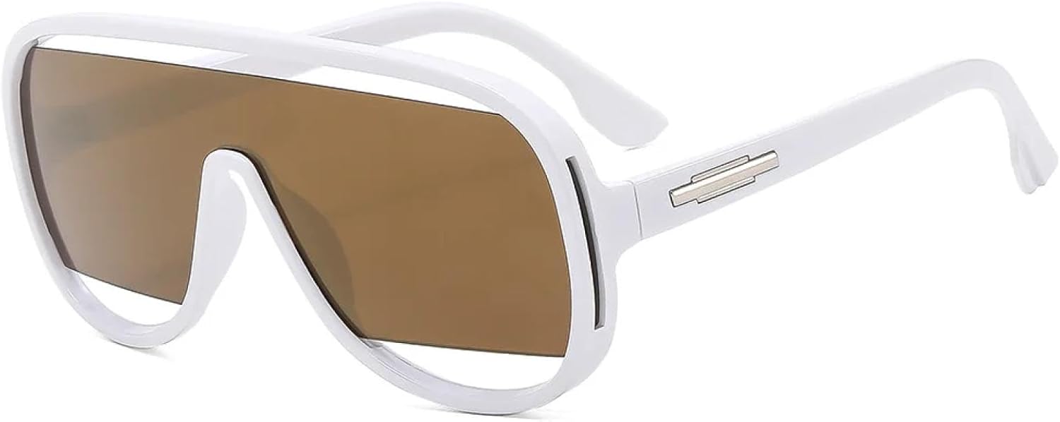 Модные ретро-солнцезащитные очки-моноблок для женщин и мужчин, большие, роскошные, с градиентным переходом цвета, защита от УФ-излучения UV400 (белое золото) TYUVIVO, White Gold
Модные ретро-солнцезащитные очки-моноблок для женщин и мужчин, большие, роскошные, с градиентным переходом цвета, защита от УФ-излучения UV400 (белое золото) TYUVIVO, White Gold