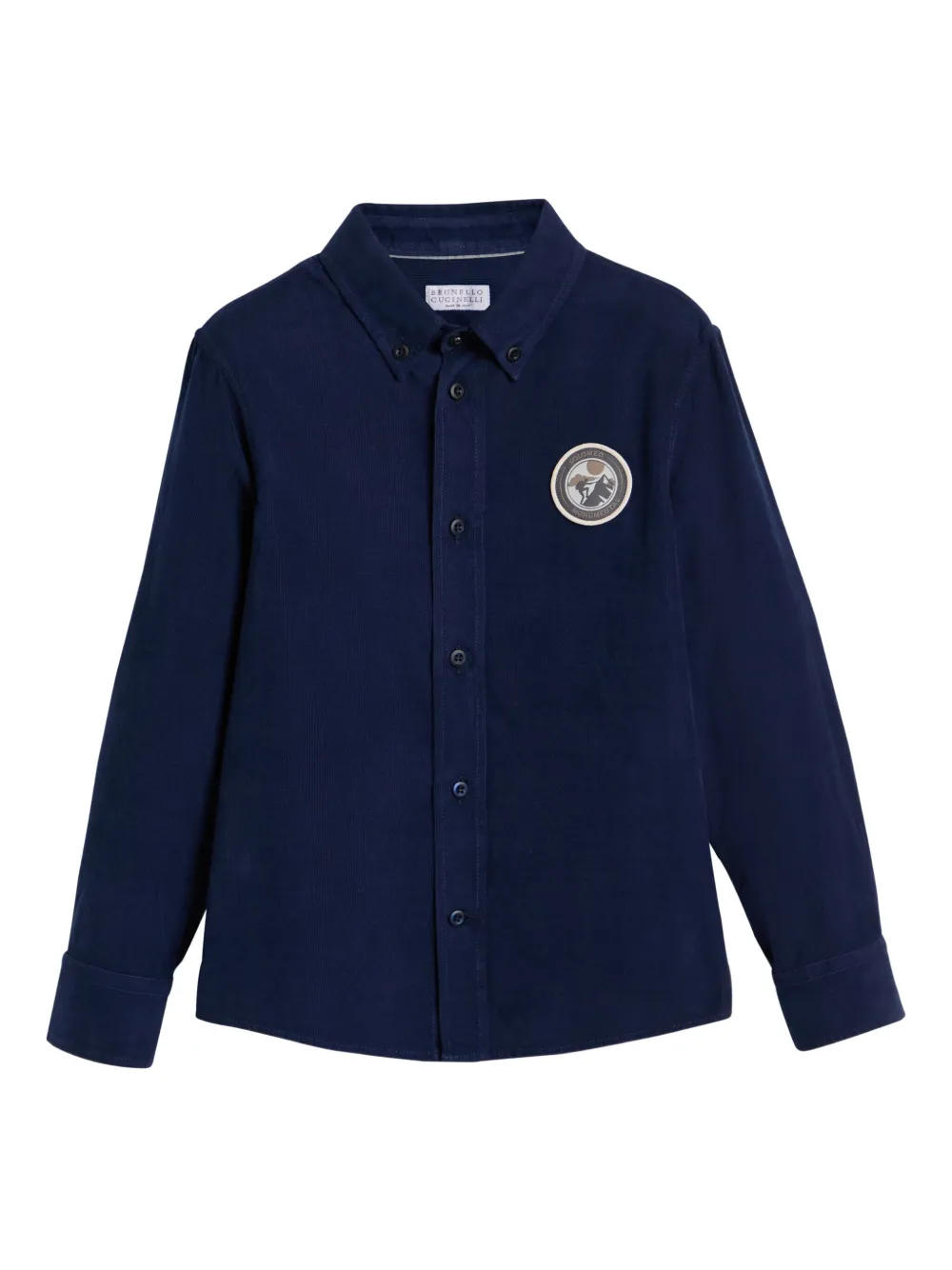 Вельветовая рубашка Brunello Cucinelli Kids, синий
Вельветовая рубашка Brunello Cucinelli Kids, синий