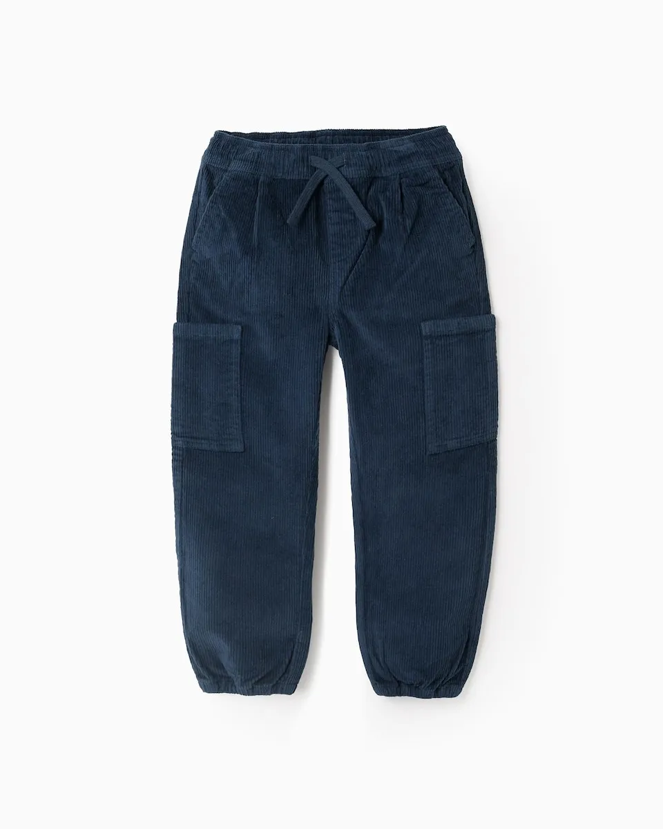 Детские брюки из вельвета с накладными карманами Zippy, темно-синий
Детские брюки из вельвета с накладными карманами Zippy, темно-синий