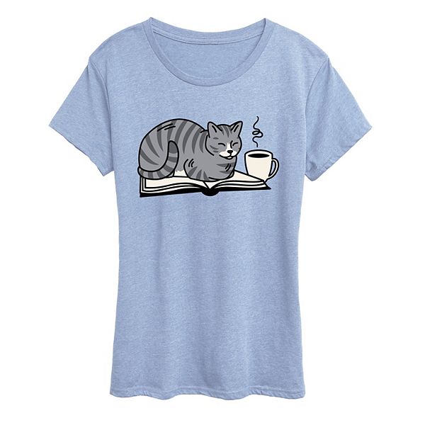 Женская футболка с принтом "кофе и кот на книге" Licensed Character, Heather Chambray Blue, Коричневый, Женская футболка с принтом "кофе и кот на книге" Licensed Character, Heather Chambray Blue
Женская футболка с принтом "кофе и кот на книге" Licensed Character, Heather Chambray Blue, Коричневый, Женская футболка с принтом "кофе и кот на книге" Licensed Character, Heather Chambray Blue