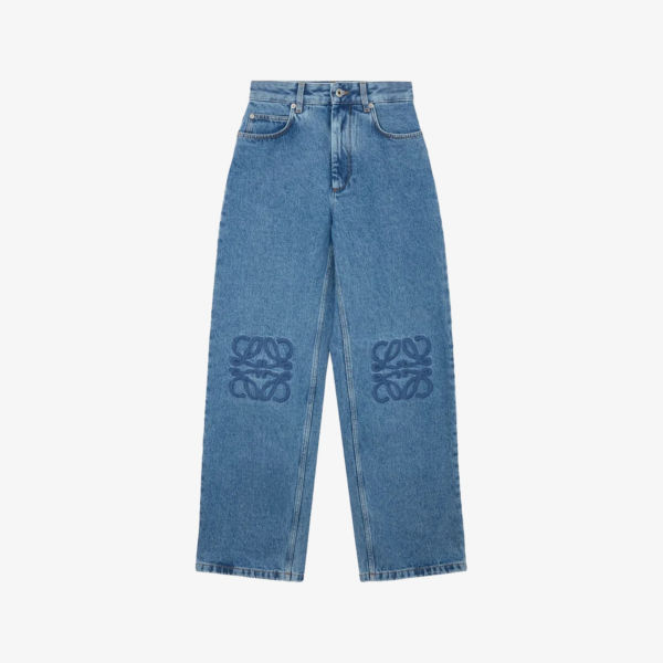 Джинсы мешковатого кроя Loewe Anagram, синий
Джинсы мешковатого кроя Loewe Anagram, синий