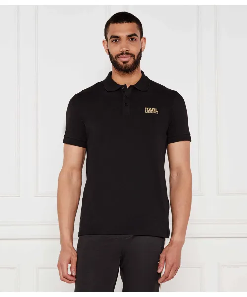 Футболка поло Regular fit Karl Lagerfeld, черный
Футболка поло Regular fit Karl Lagerfeld, черный