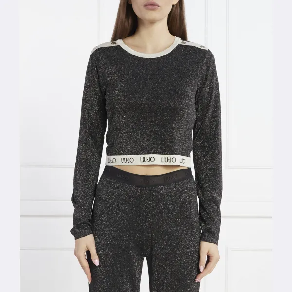 Укороченная толстовка Liu Jo, черный
Укороченная толстовка Liu Jo, черный