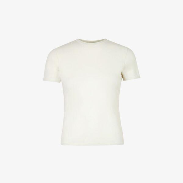 Футболка из хлопкового джерси с круглым вырезом Skims, цвет bone
Футболка из хлопкового джерси с круглым вырезом Skims, цвет bone