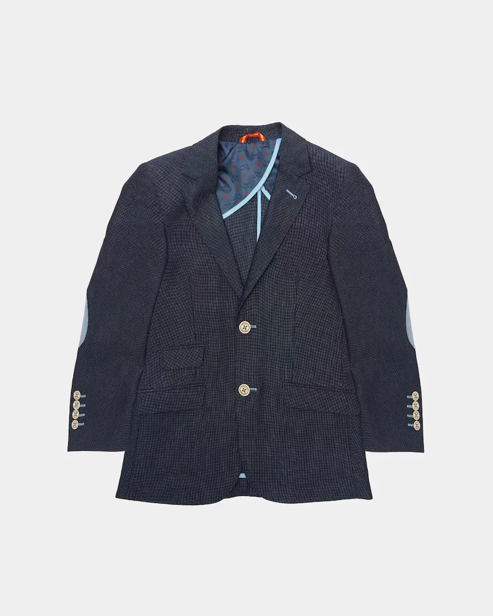Блейзер для мальчика с контрастными заплатками на локтях Spagnolo, темно-синий
Блейзер для мальчика с контрастными заплатками на локтях Spagnolo, темно-синий