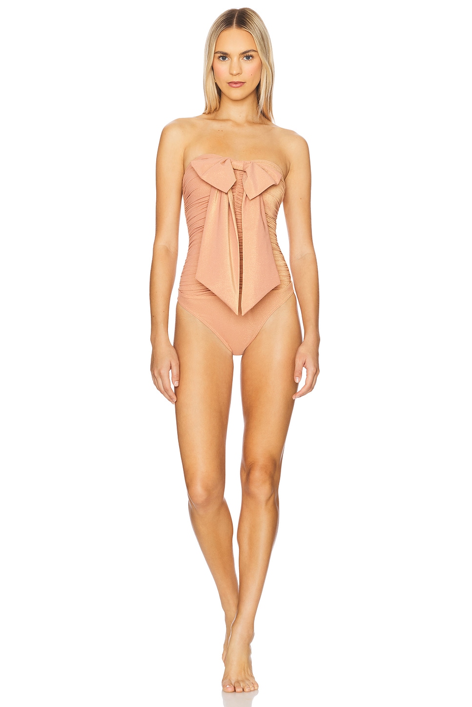 Купальник с металлическим драпированным бантом Coco Zimmermann, shell pink
Купальник с металлическим драпированным бантом Coco Zimmermann, shell pink