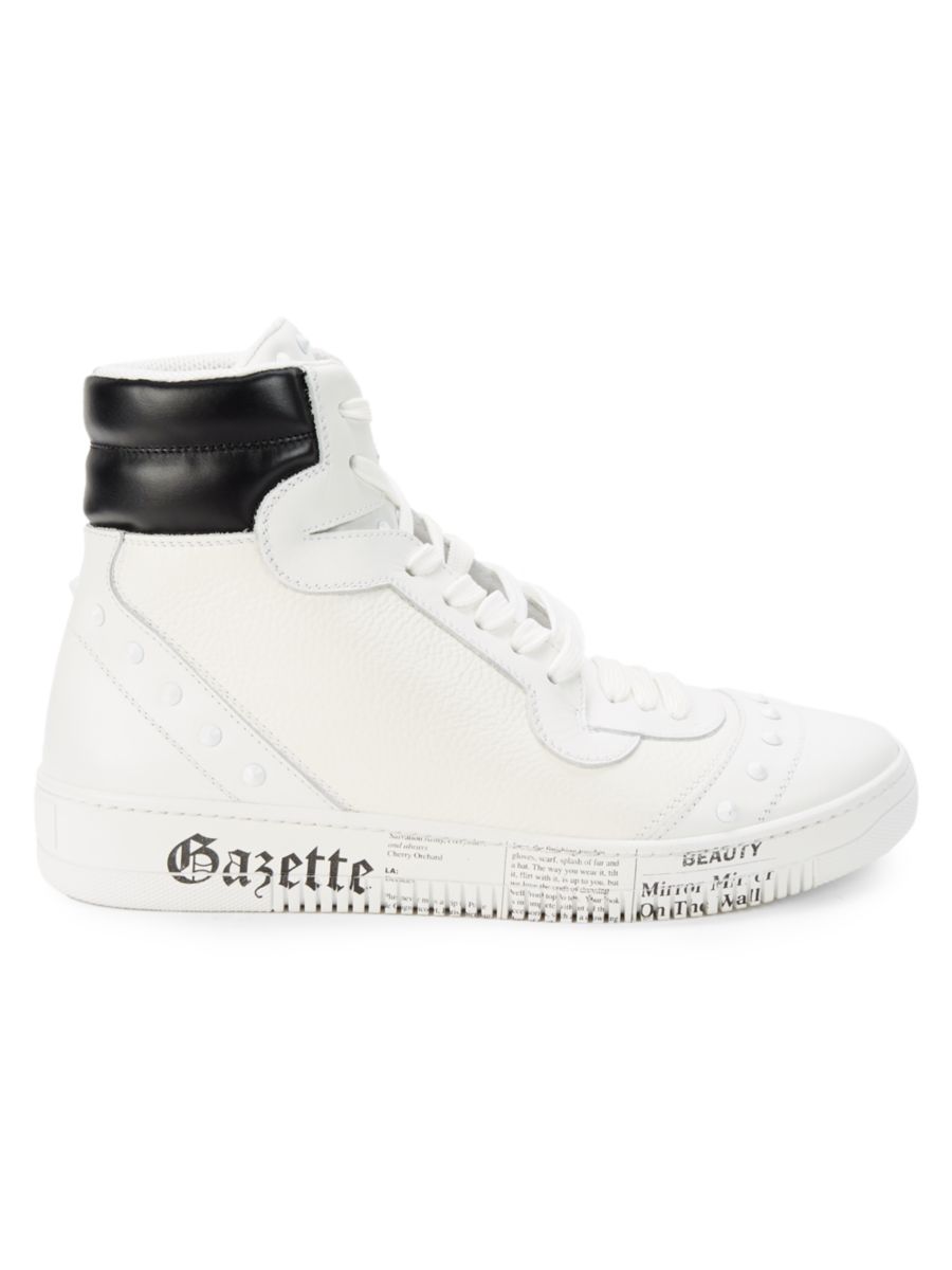Высокие кожаные кроссовки John Galliano, белый/черный
Высокие кожаные кроссовки John Galliano, белый/черный