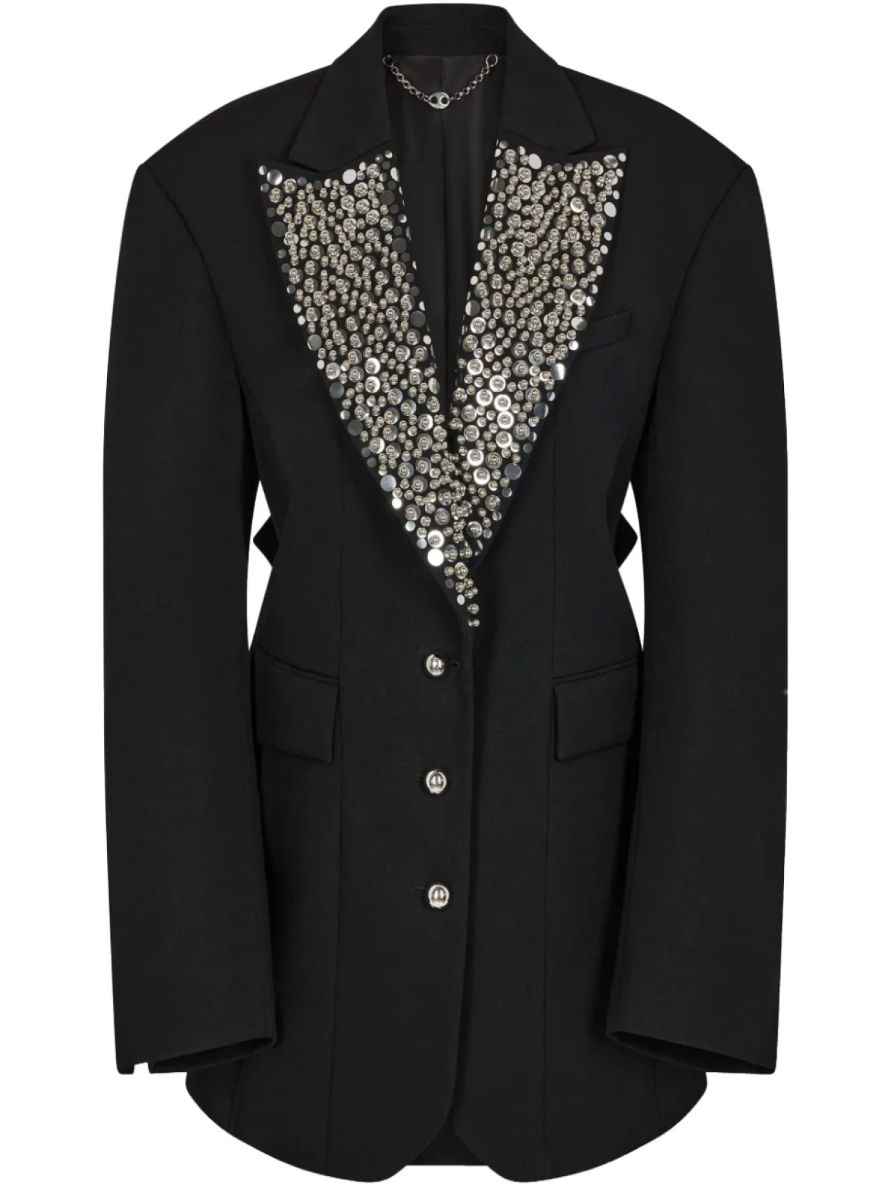 Пиджак с вышивкой Rabanne, черный
Пиджак с вышивкой Rabanne, черный