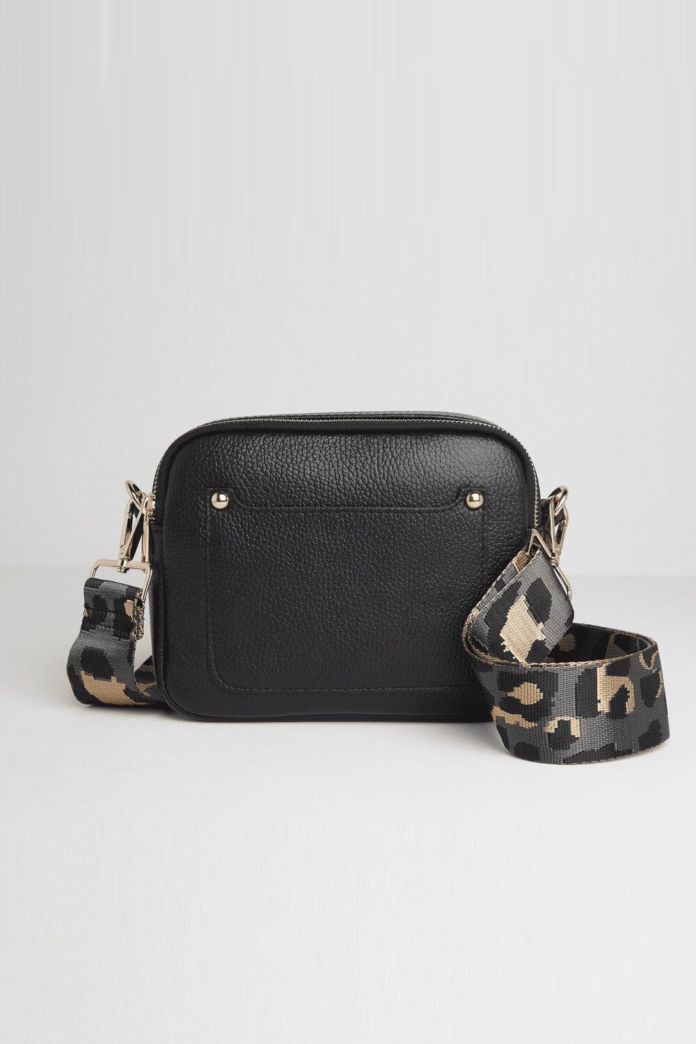 Сумка через плечо с темным леопардовым ремешком Betsy & Floss, черный
Сумка через плечо с темным леопардовым ремешком Betsy & Floss, черный