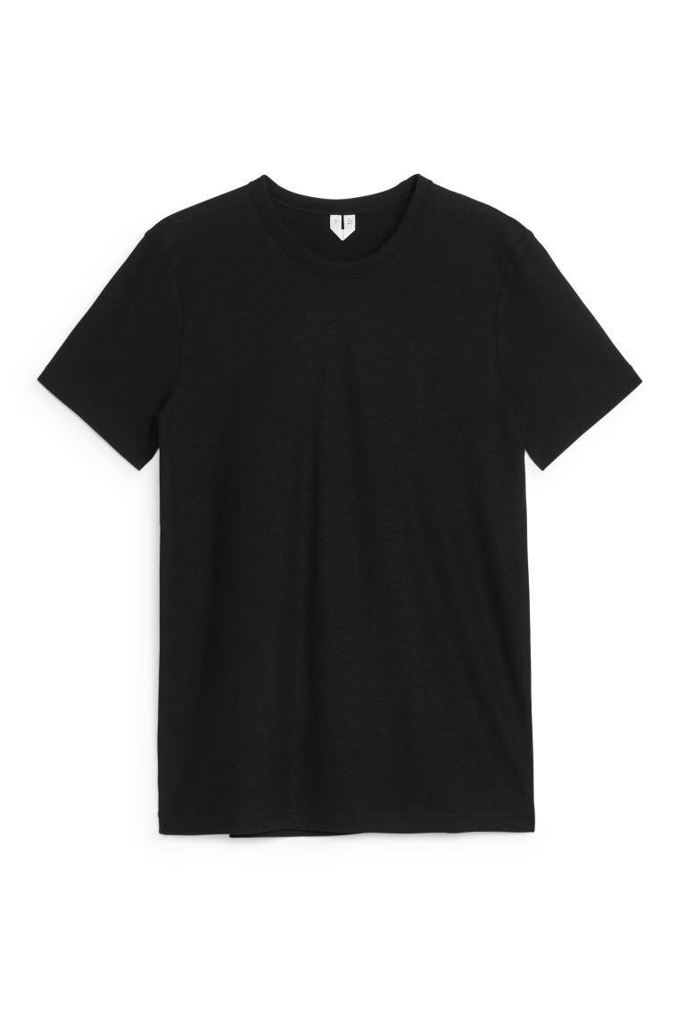 Футболка из креповой ткани Arket, черный
Футболка из креповой ткани Arket, черный