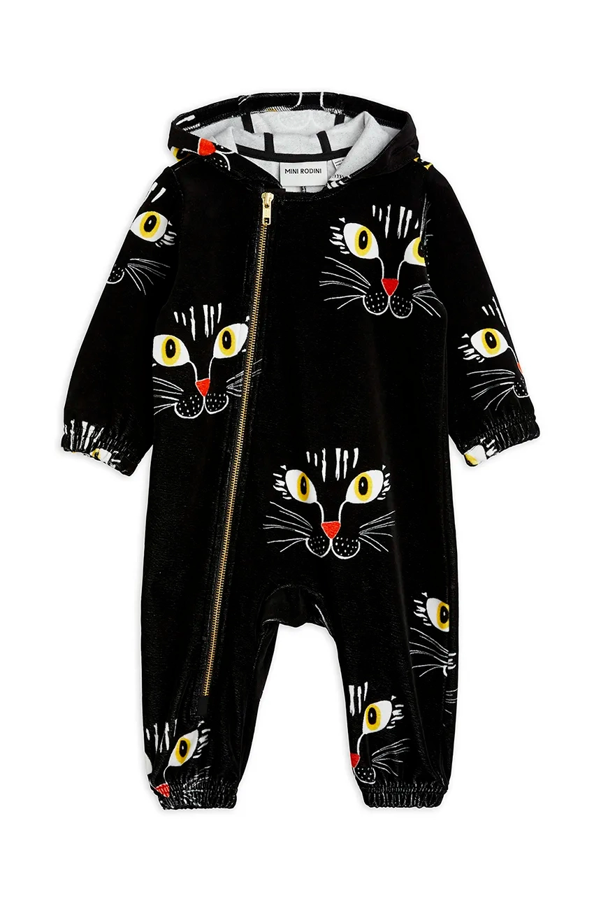 Хлопковые комбинезоны для новорожденных с кошачьим лицом Mini Rodini, черный
Хлопковые комбинезоны для новорожденных с кошачьим лицом Mini Rodini, черный