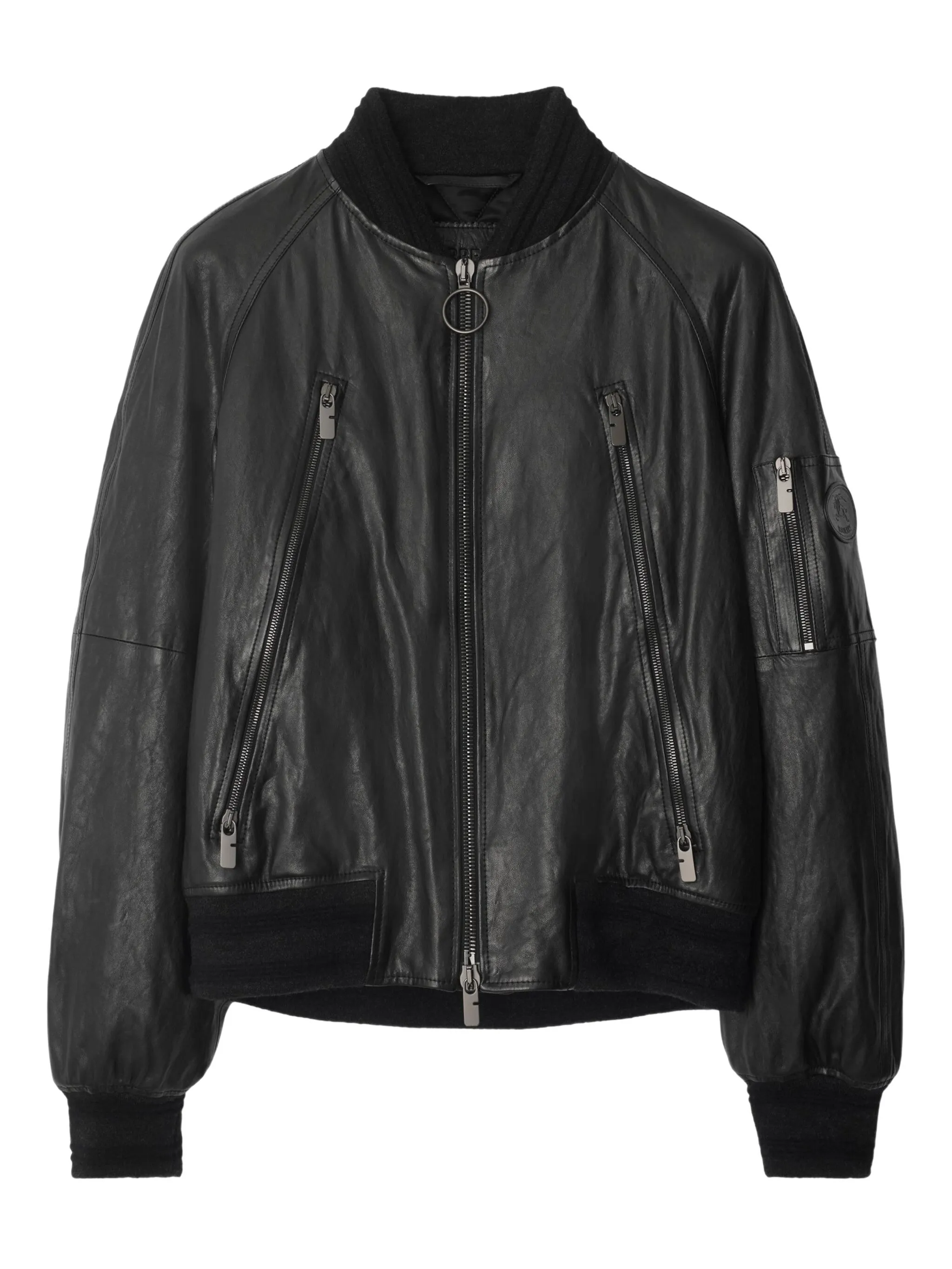 Кожаная куртка на молнии Burberry, черный
Кожаная куртка на молнии Burberry, черный