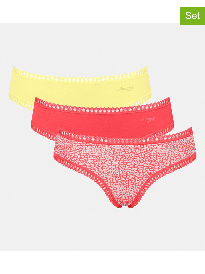 Sloggi Комплект из 3 штук: трусики «Go Crush» красно-желтого цвета
Sloggi Комплект из 3 штук: трусики «Go Crush» красно-желтого цвета