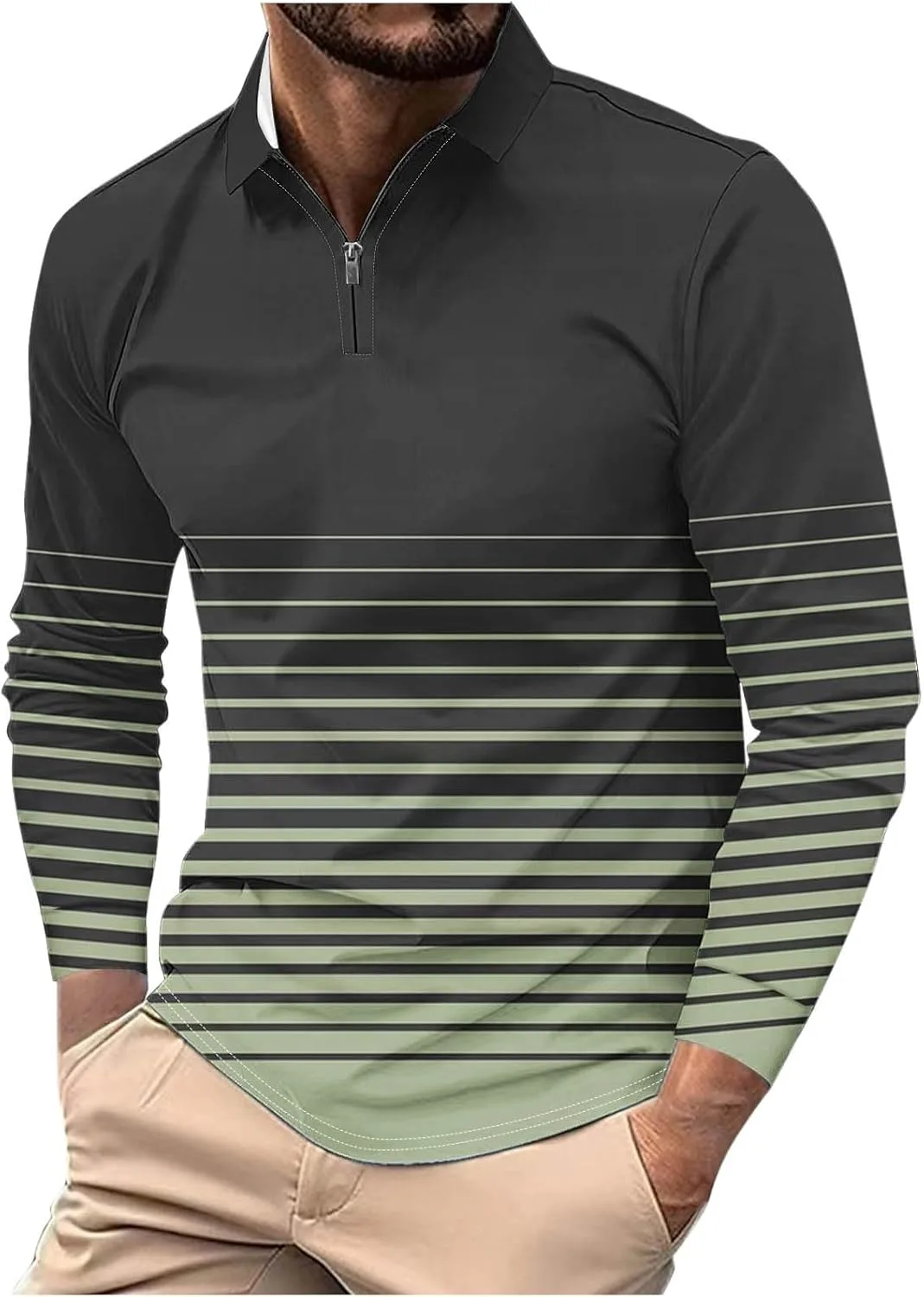 Мужская футболка-поло Cambkatl с градиентом, длинный рукав
Мужская футболка-поло Cambkatl с градиентом, длинный рукав