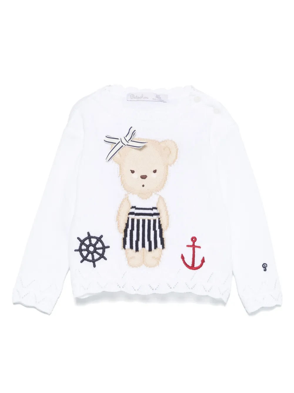 Свитер с узором Patachou, белый
Свитер с узором Patachou, белый