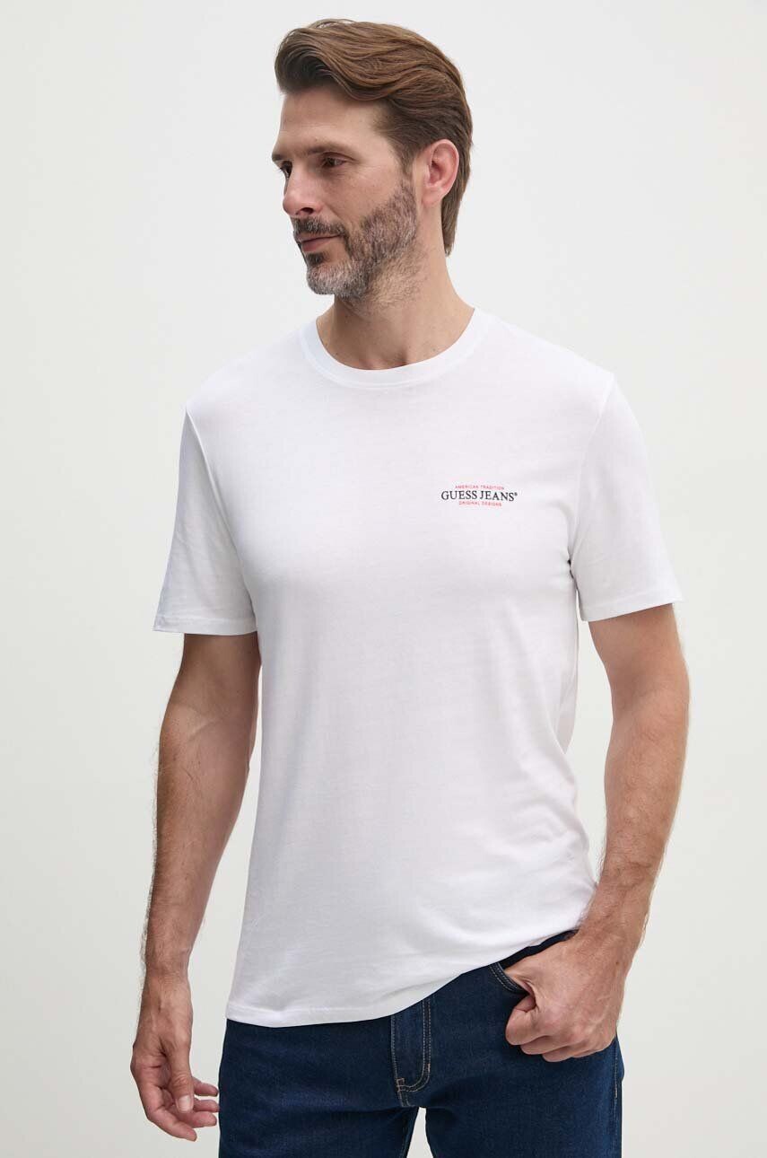 Хлопковая футболка Guess Jeans, белый
Хлопковая футболка Guess Jeans, белый