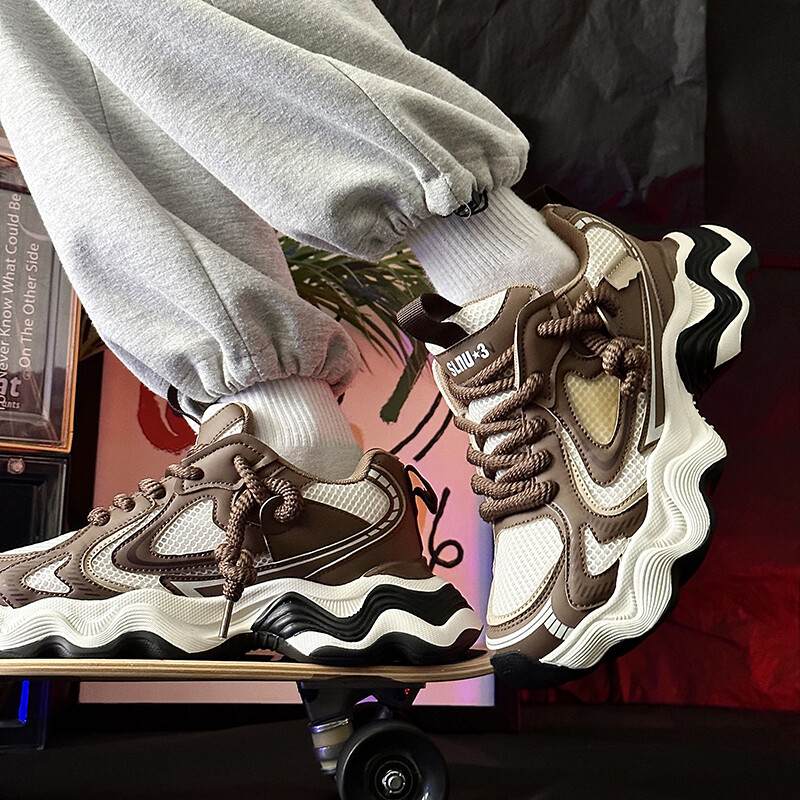 Кроссовки мужские толстые низкие бежевый Slnu★3
Кроссовки мужские толстые низкие бежевый Slnu★3