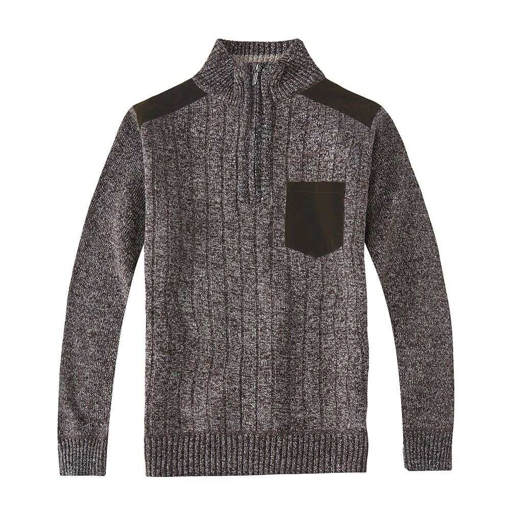 Gioberti Мужской вязаный пуловер стандартного кроя с полумолнией на молнии и мягкой фланелевой подкладкой с начесом, цвет Melange Coffee
Gioberti Мужской вязаный пуловер стандартного кроя с полумолнией на молнии и мягкой фланелевой подкладкой с начесом, цвет Melange Coffee