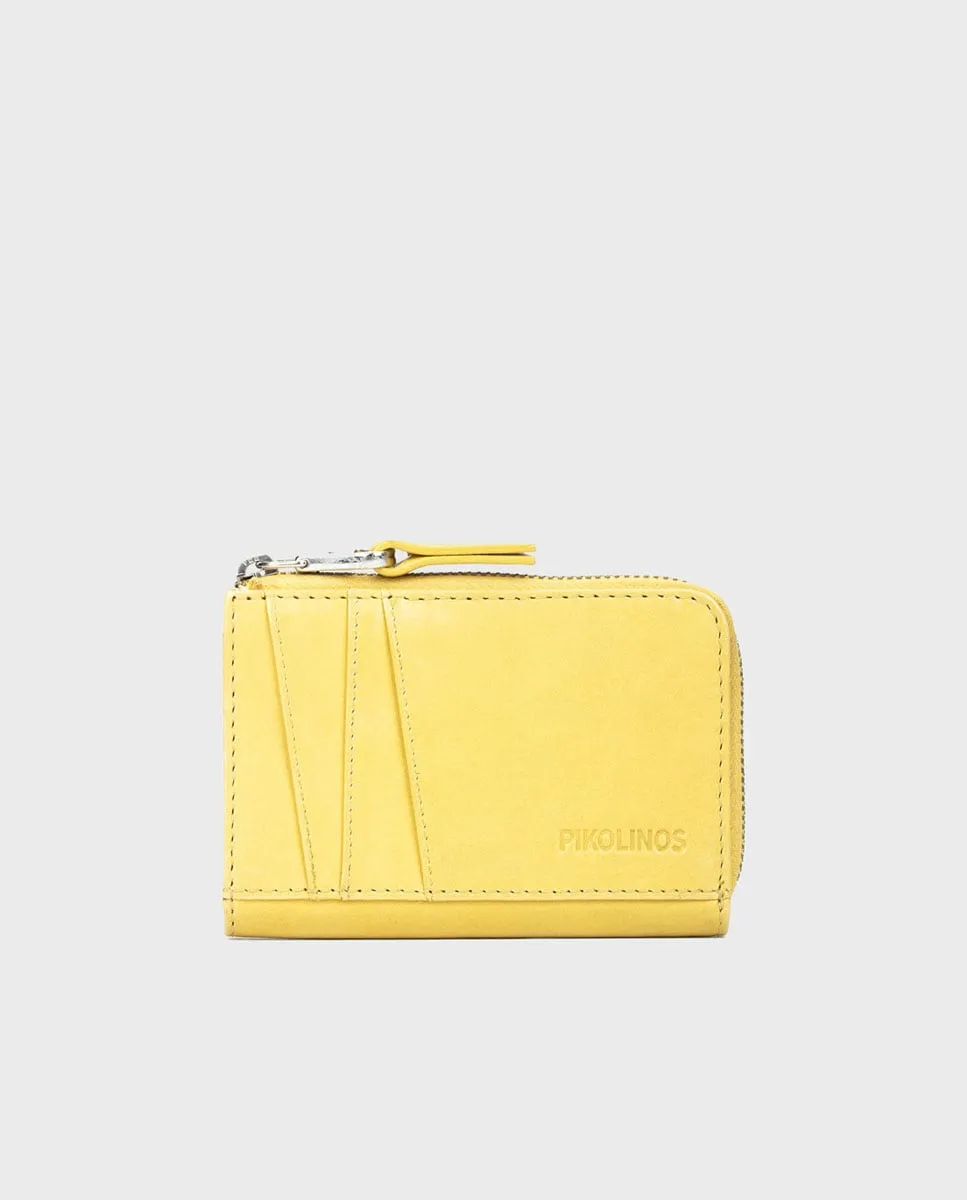 Женский кожаный кошелек на молнии желтого цвета Pikolinos, жёлтый
Женский кожаный кошелек на молнии желтого цвета Pikolinos, жёлтый