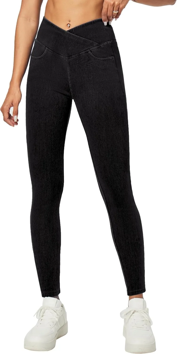 Heathyoga Crossover Jeggings для женщин с эффектом контроля живота
Heathyoga Crossover Jeggings для женщин с эффектом контроля живота