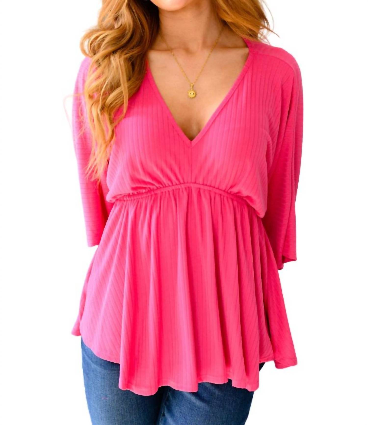 Топ с баской и драпировкой Storied Moments цвета фуксии White Birch, фуксия
Топ с баской и драпировкой Storied Moments цвета фуксии White Birch, фуксия