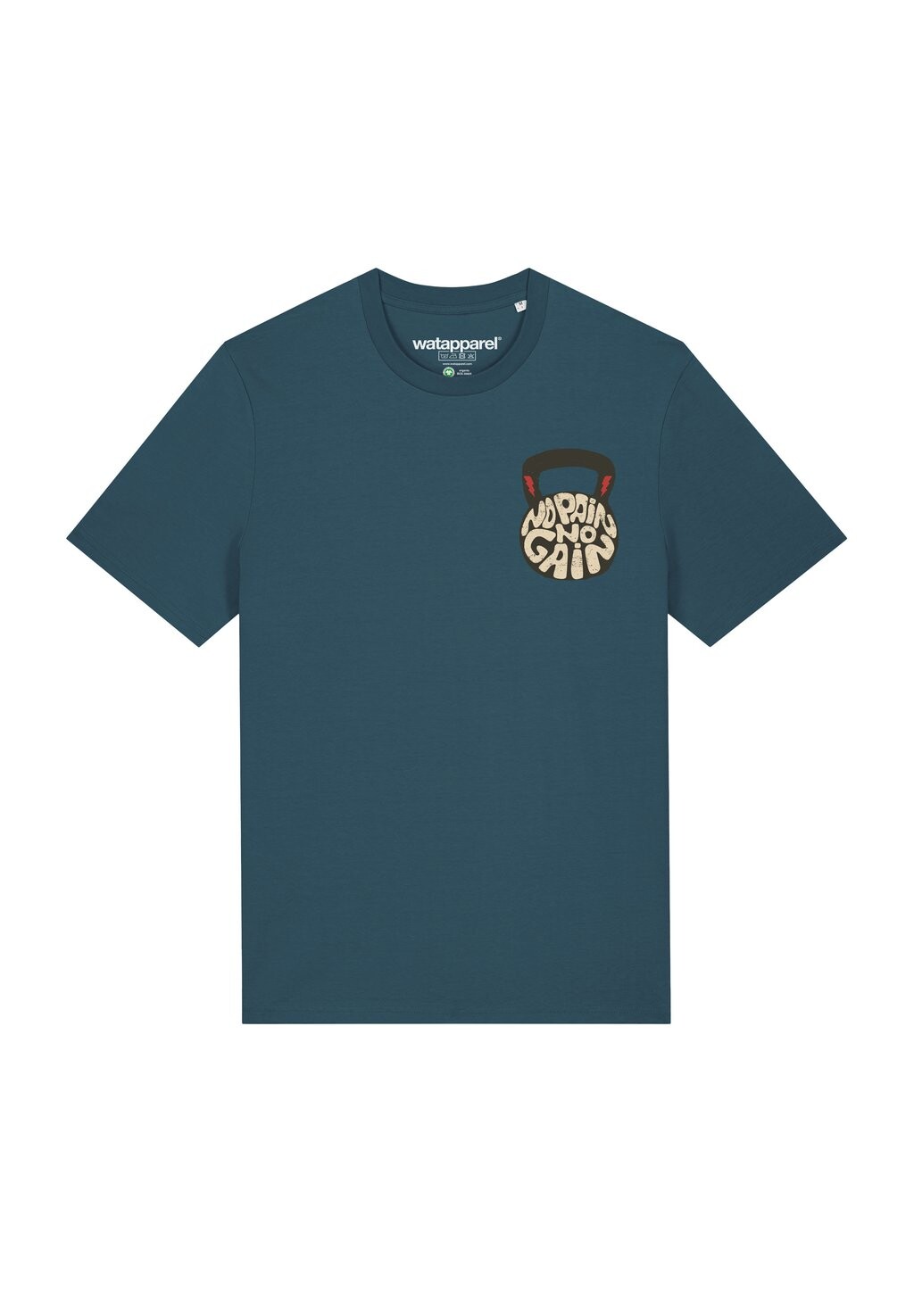 Футболка с принтом NO PAIN NO GAIN watapparel, бирюзовый
Футболка с принтом NO PAIN NO GAIN watapparel, бирюзовый