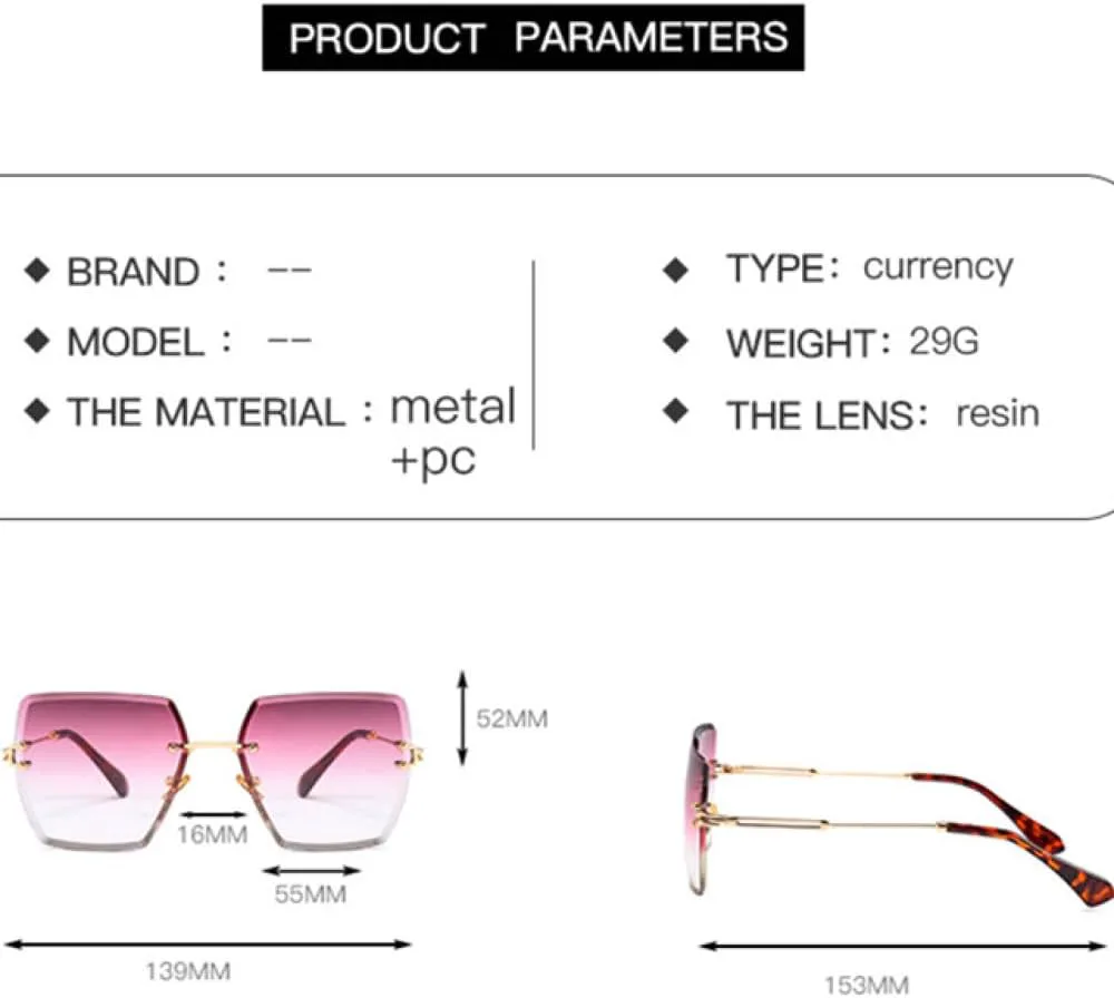 Классические женские солнцезащитные очки MUTYNE без оправы, квадратной формы, с градиентным переходом цвета и защитой от УФ-излучения UV400, Orange Gradient
Классические женские солнцезащитные очки MUTYNE без оправы, квадратной формы, с градиентным переходом цвета и защитой от УФ-излучения UV400, Orange Gradient