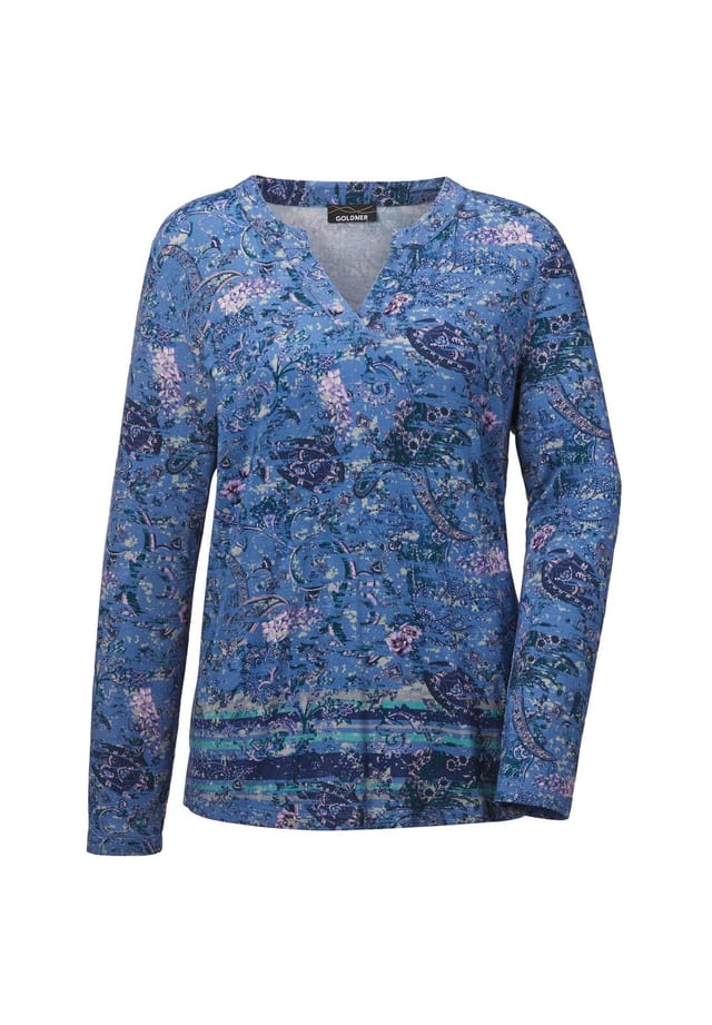 Короткий размер: рубашка с длинными рукавами и узором пейсли. Goldner, мультиколор
Короткий размер: рубашка с длинными рукавами и узором пейсли. Goldner, мультиколор